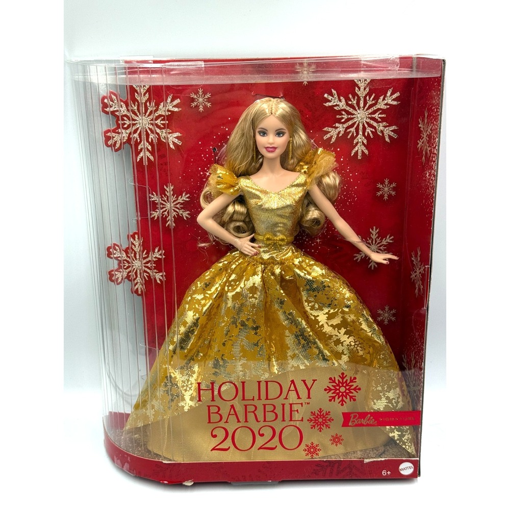 2020 Holiday Barbie Doll NEW BOX DAMAGE